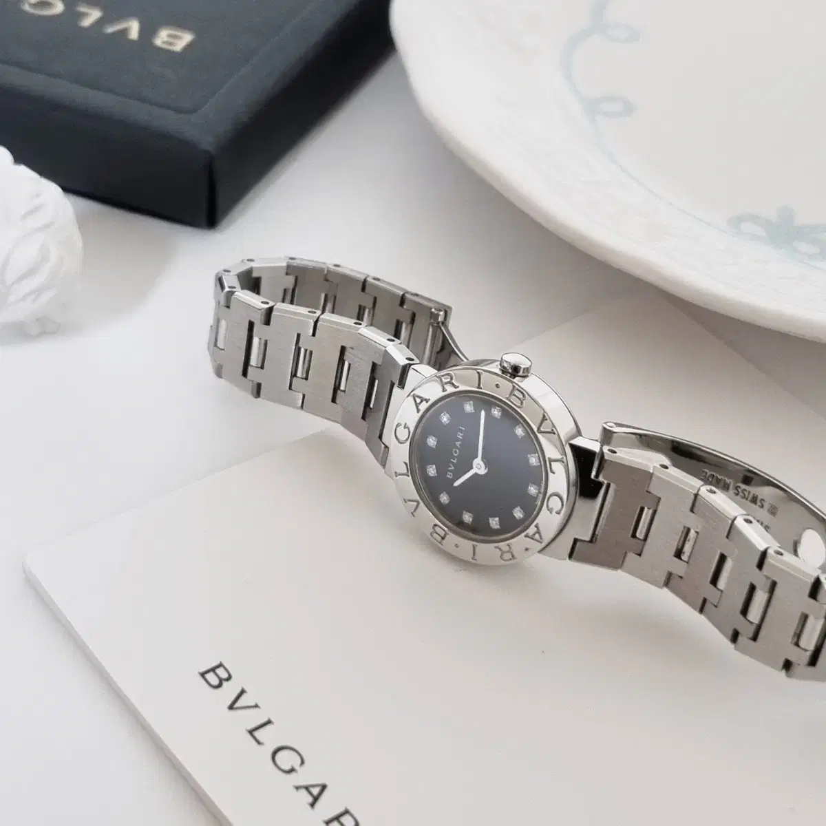 불가리 여성 손목시계 BB23SS 12P diamond watch 감정