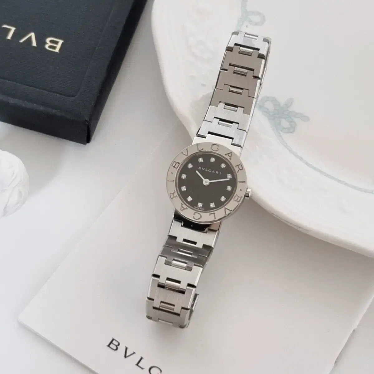 불가리 여성 손목시계 BB23SS 12P diamond watch 감정