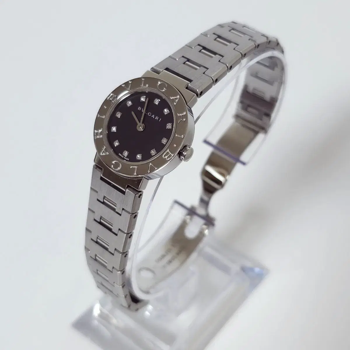 불가리 여성 손목시계 BB23SS 12P diamond watch 감정