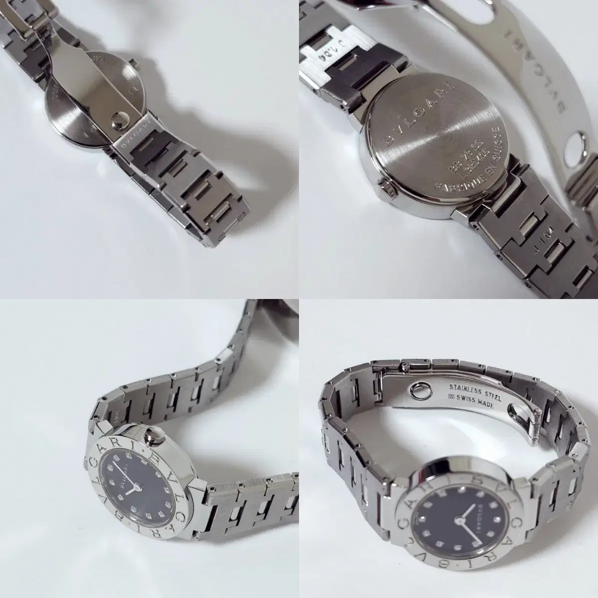 불가리 여성 손목시계 BB23SS 12P diamond watch 감정