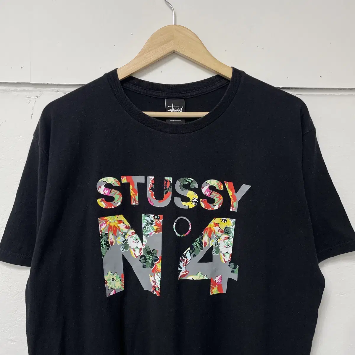 Stussy Black Big Logo Short Sleeve