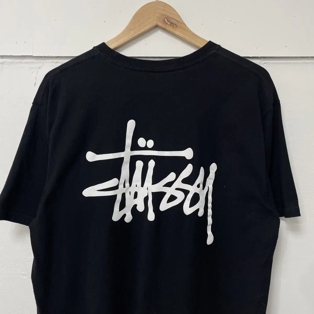 Stussy Black Big Logo Short Sleeve