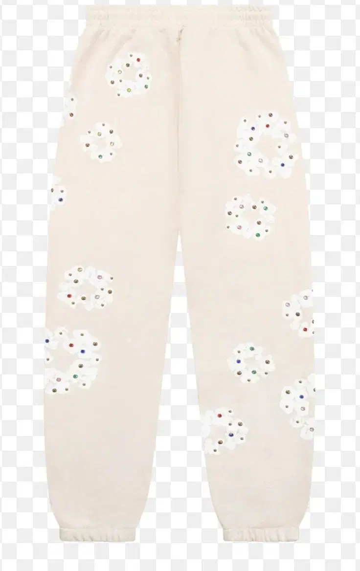 [M]DenimTears Rhinestone Sweatpants Oatmeal