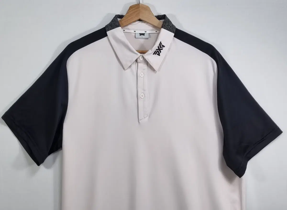 L (100) PXG White Golf PK Vahn Tee