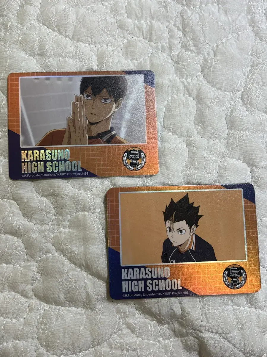 Haikyuu Shinsegae pop up Trading Card Kageyama & Nishinoya Cost Transfer