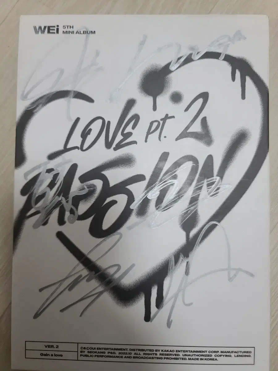 Wei signed album wts