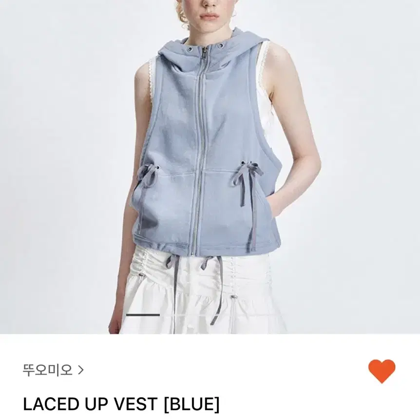 뚜오미오 LACED UP VEST [BLUE]