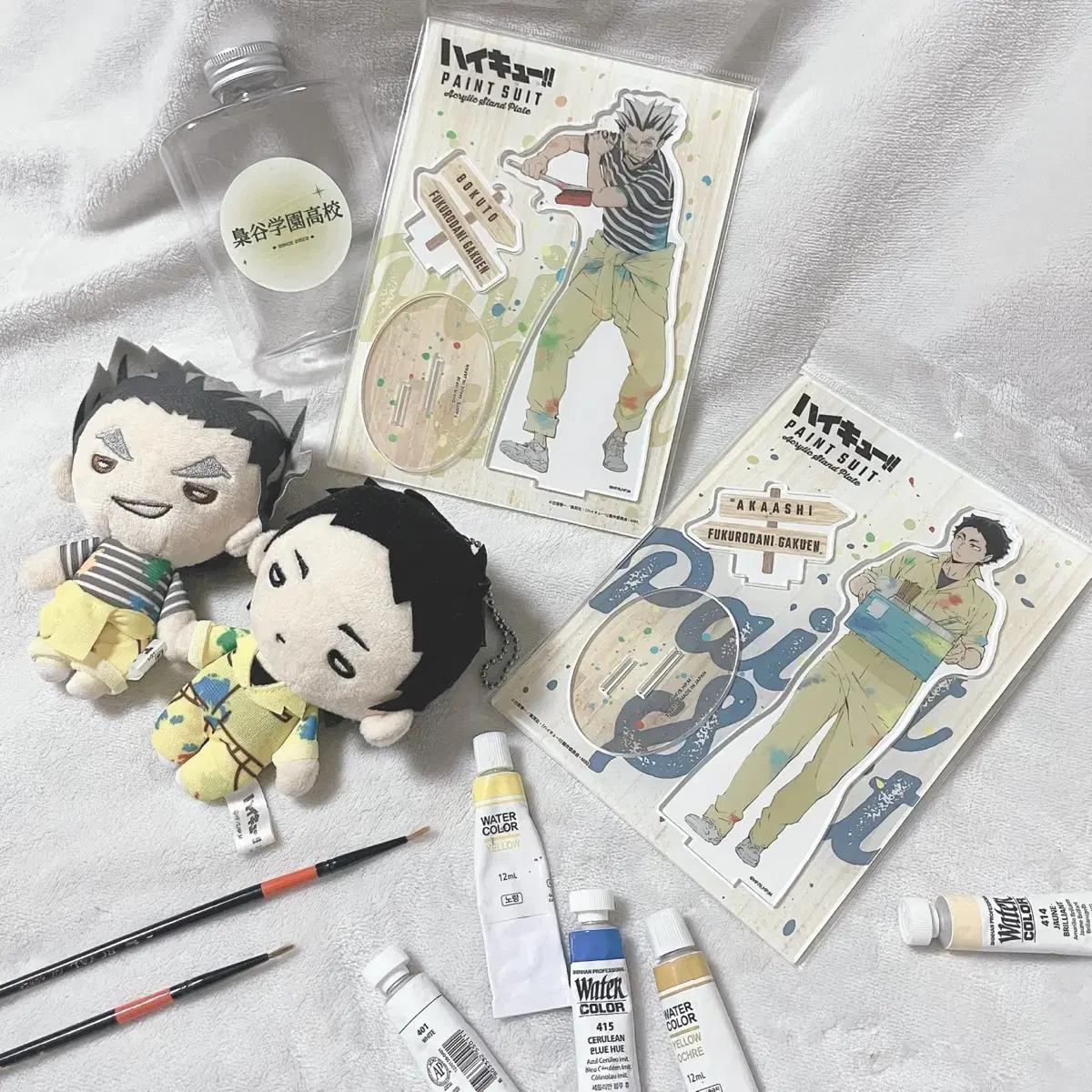 Haikyuu Bokuto Akaashi Paint acrylic Nitotan