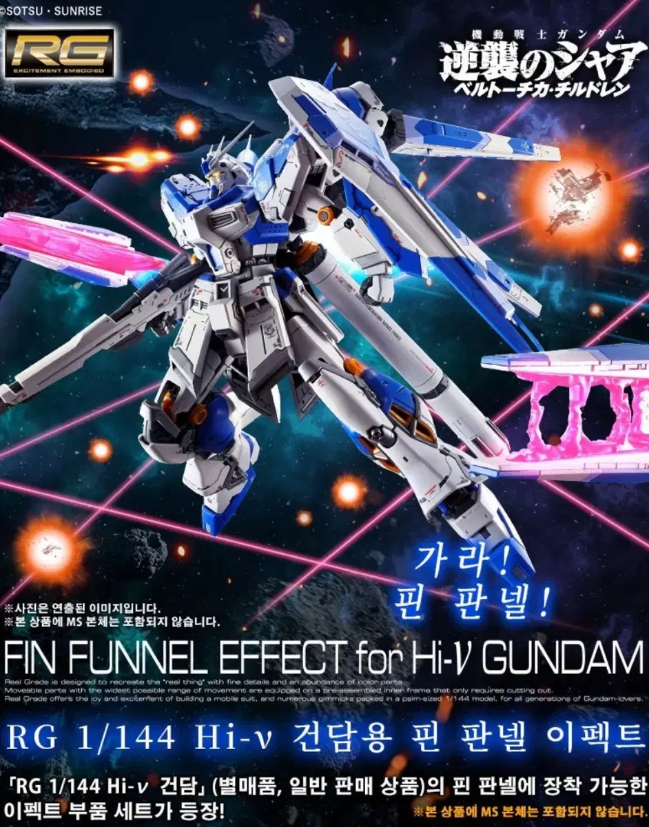 Fin Panel Effect for RG High New Gundam [Gundam included] [Limited Edition]