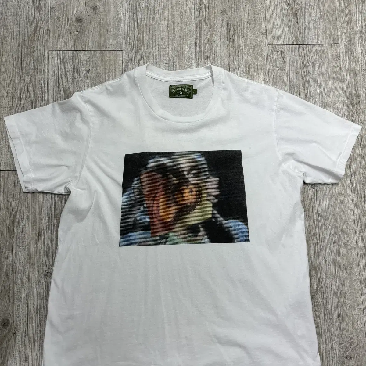 [XL] SNT tee white 데님티어스 반팔 티셔츠