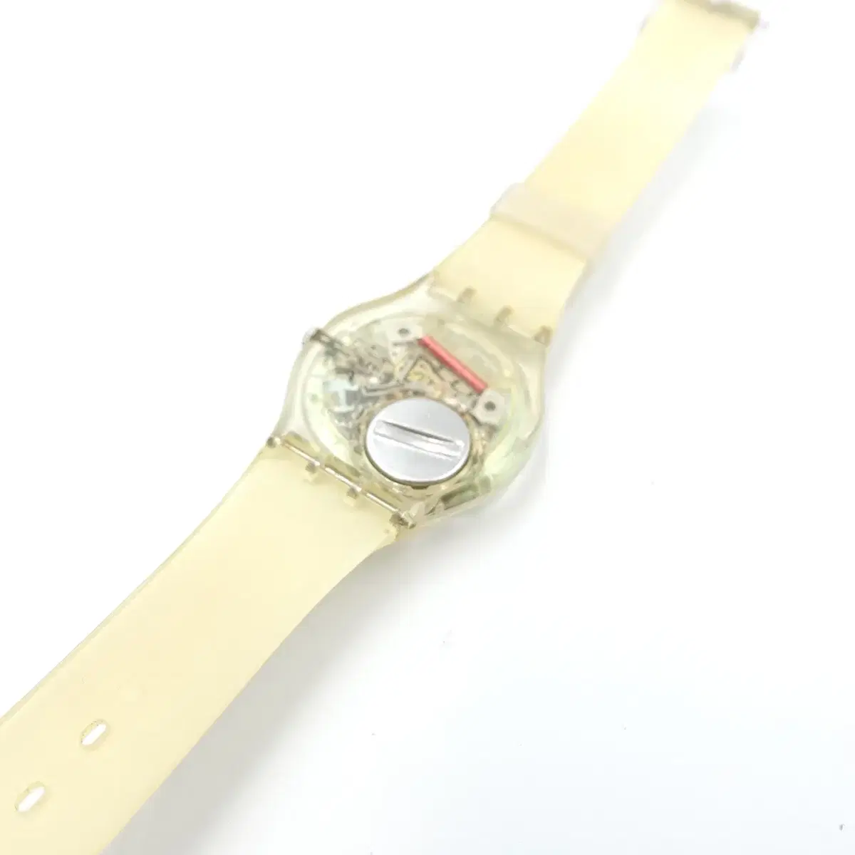 VINTAGE SWATCH WH 빈티지 컬렉터블 투명 화이트