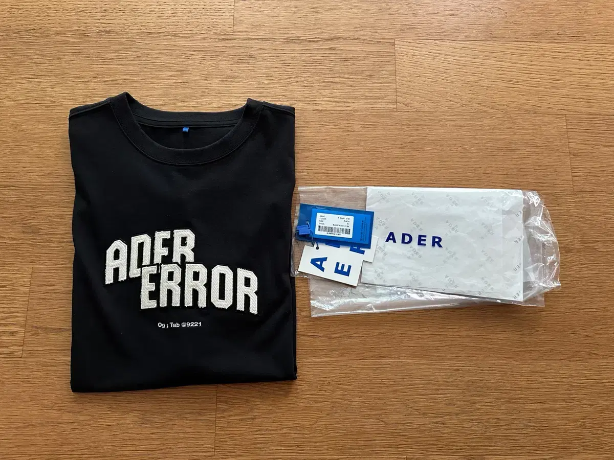 Ader Error Og; Tab @HT Noir 아더에러 반팔 A1