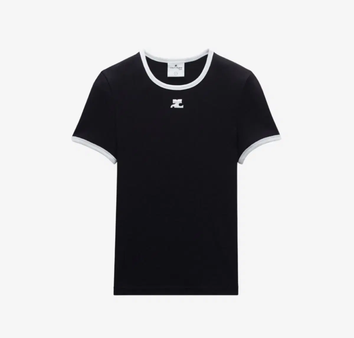 Couture Contrast Short Sleeve Black S