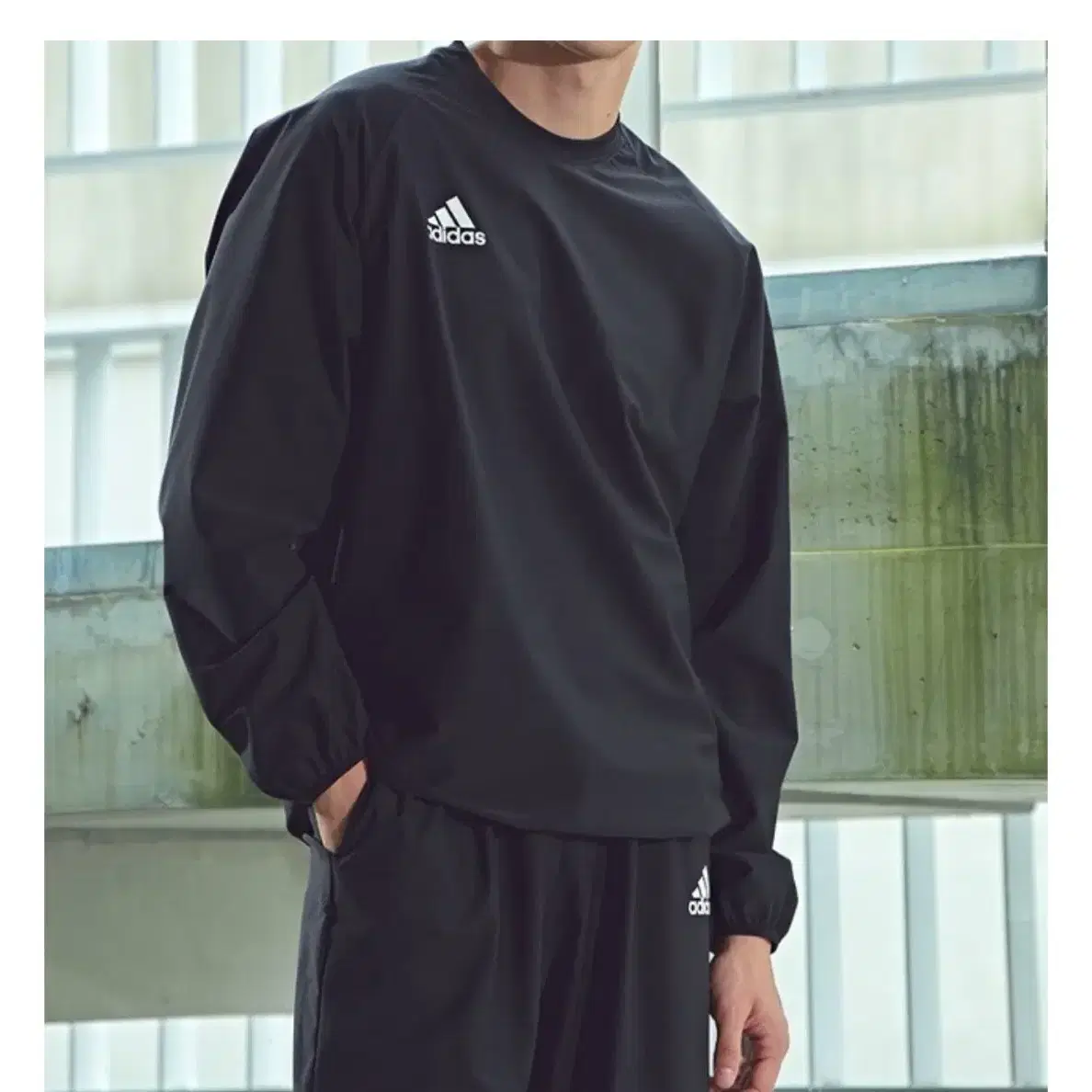 [ M ] adidas 아디다스 블랙 웜업 (땀복)