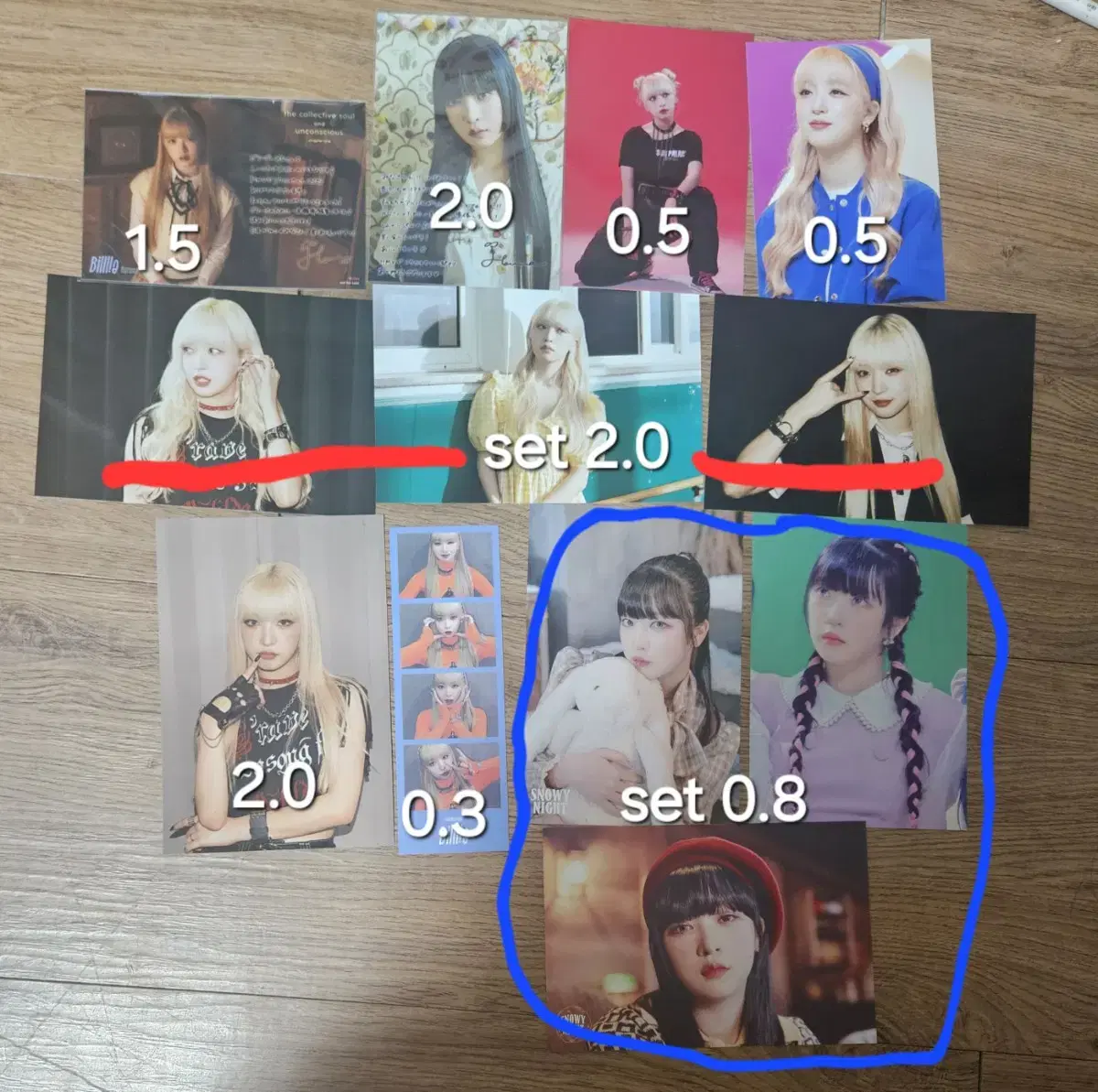 billlie haruna bio postcard wts