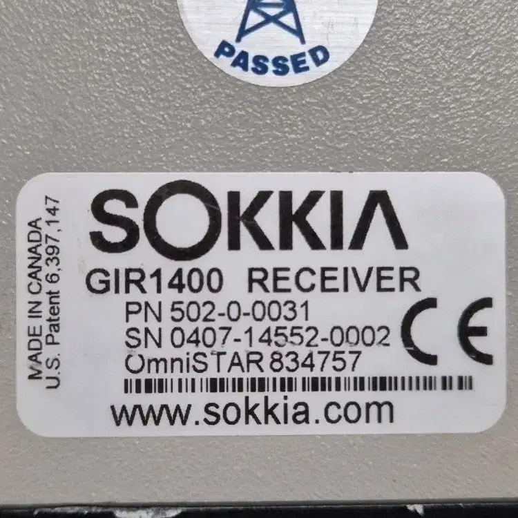 SOKKIA  GIR1400 RECEIVER.