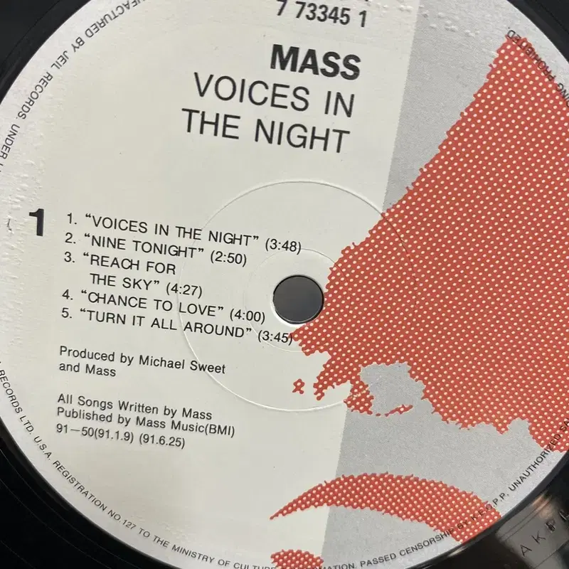 MASS VOICES IN THE NIGHT LP / AA4135