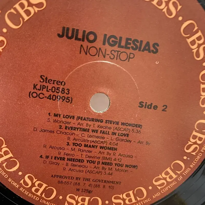 JULIO IGLESIAS LP / AA4141