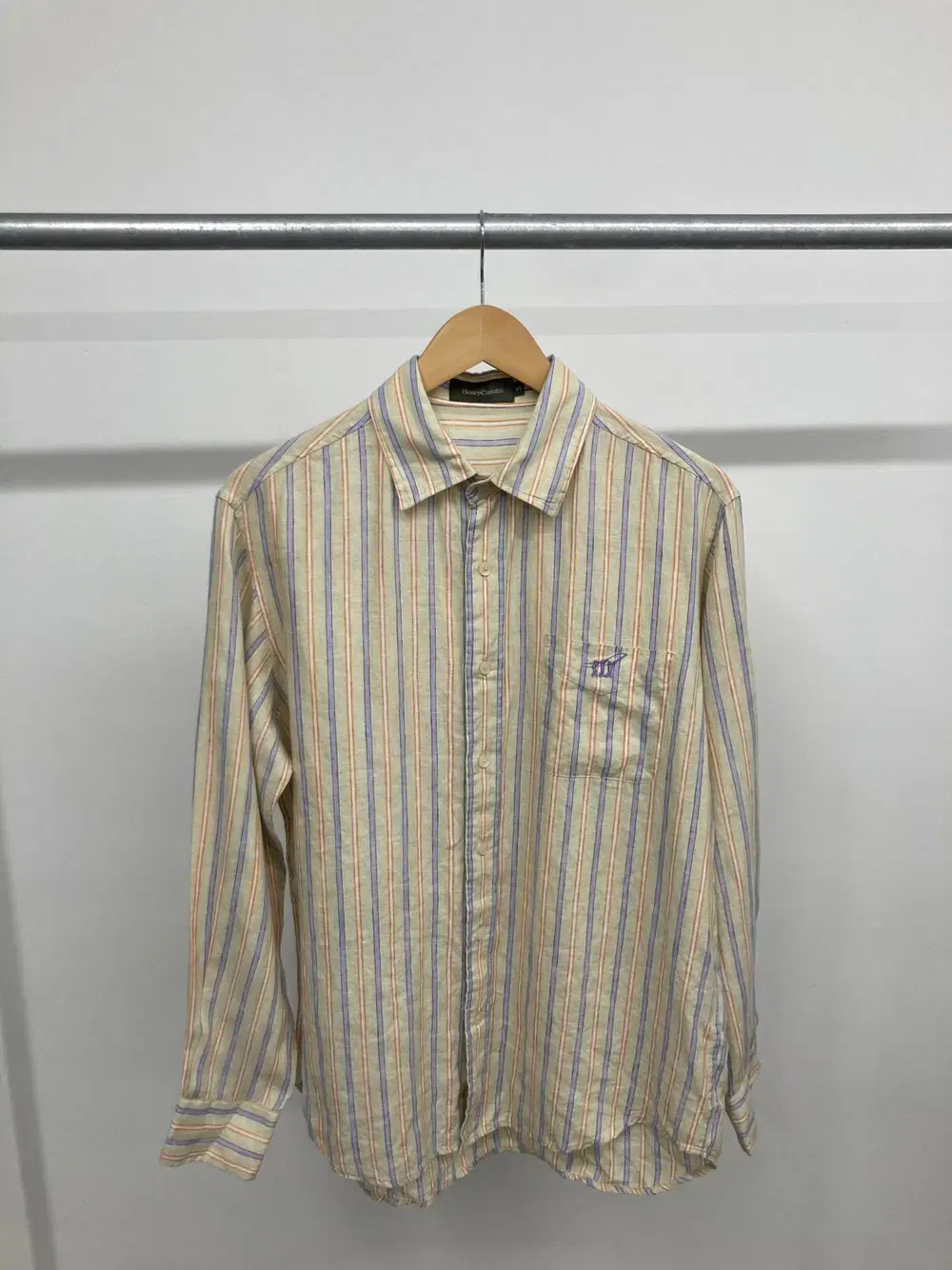 HenriCotton and linen 100% striped shirt