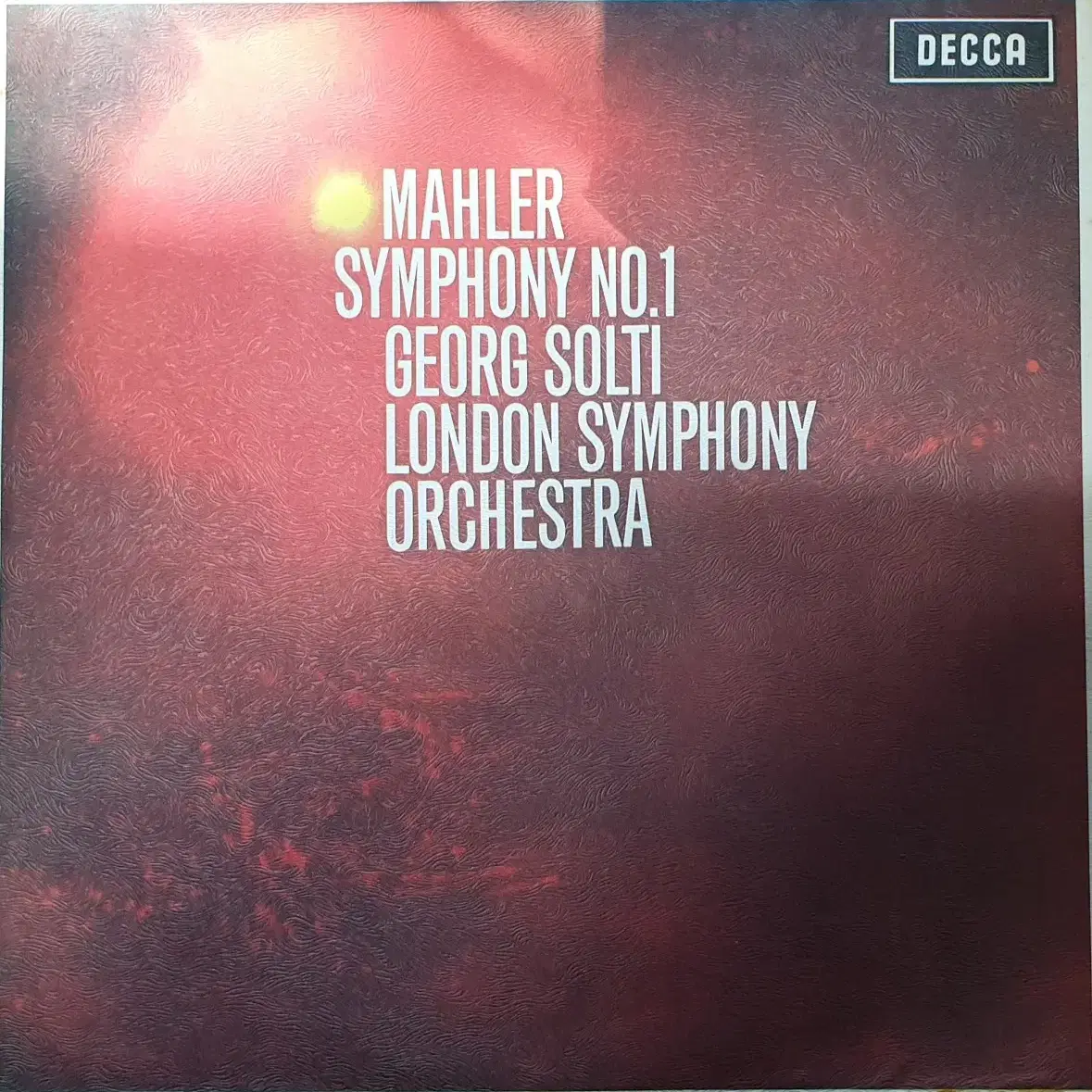 1973년 Mahler - Symphony No.1 lp