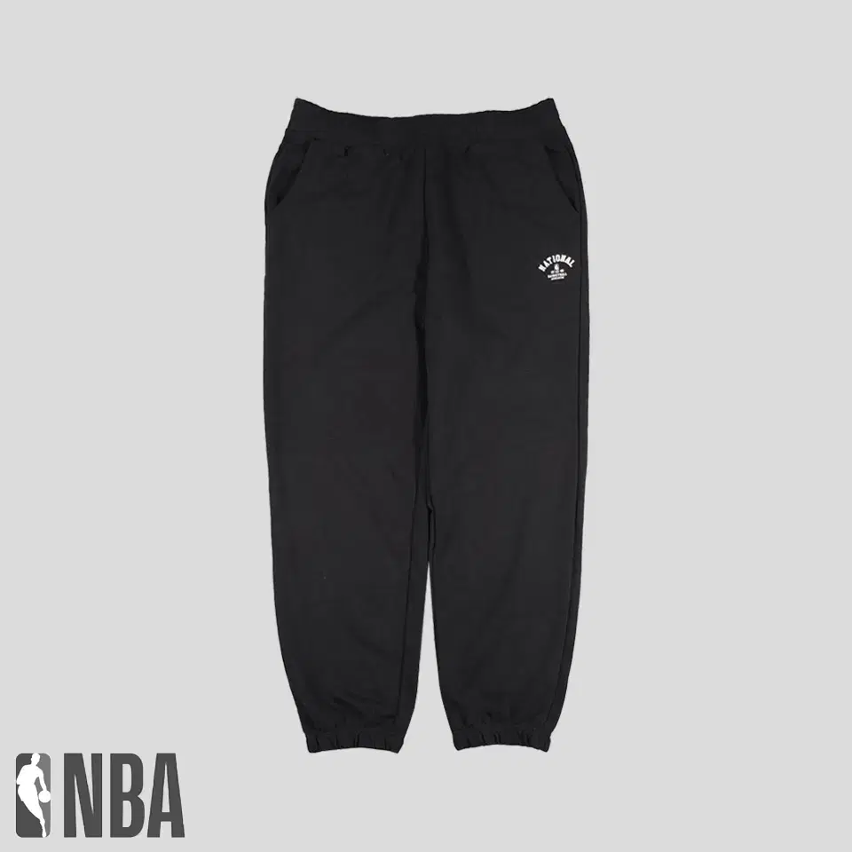 NBA Envy Black White Lettering Printed Cotton Blend Banded Jogger Pants Sweatpants