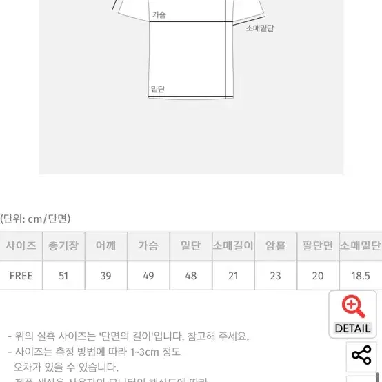 육육걸즈 지그재그 세미크롭 반팔티