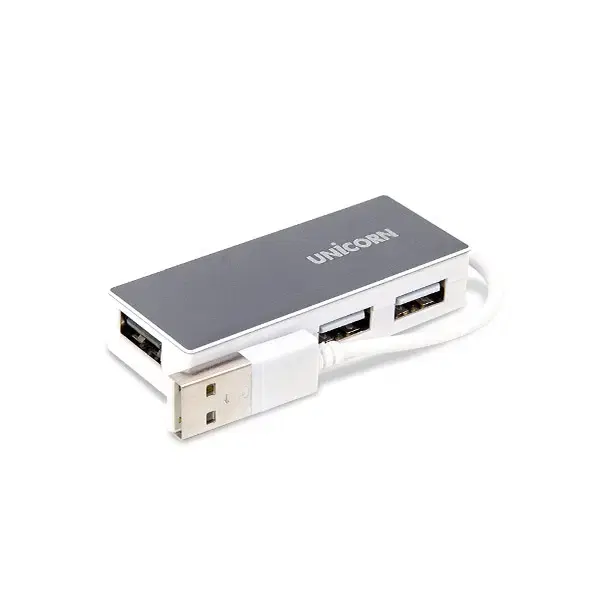 USB2.0 4포트 확장 무전원 케이블형 허브 그레이