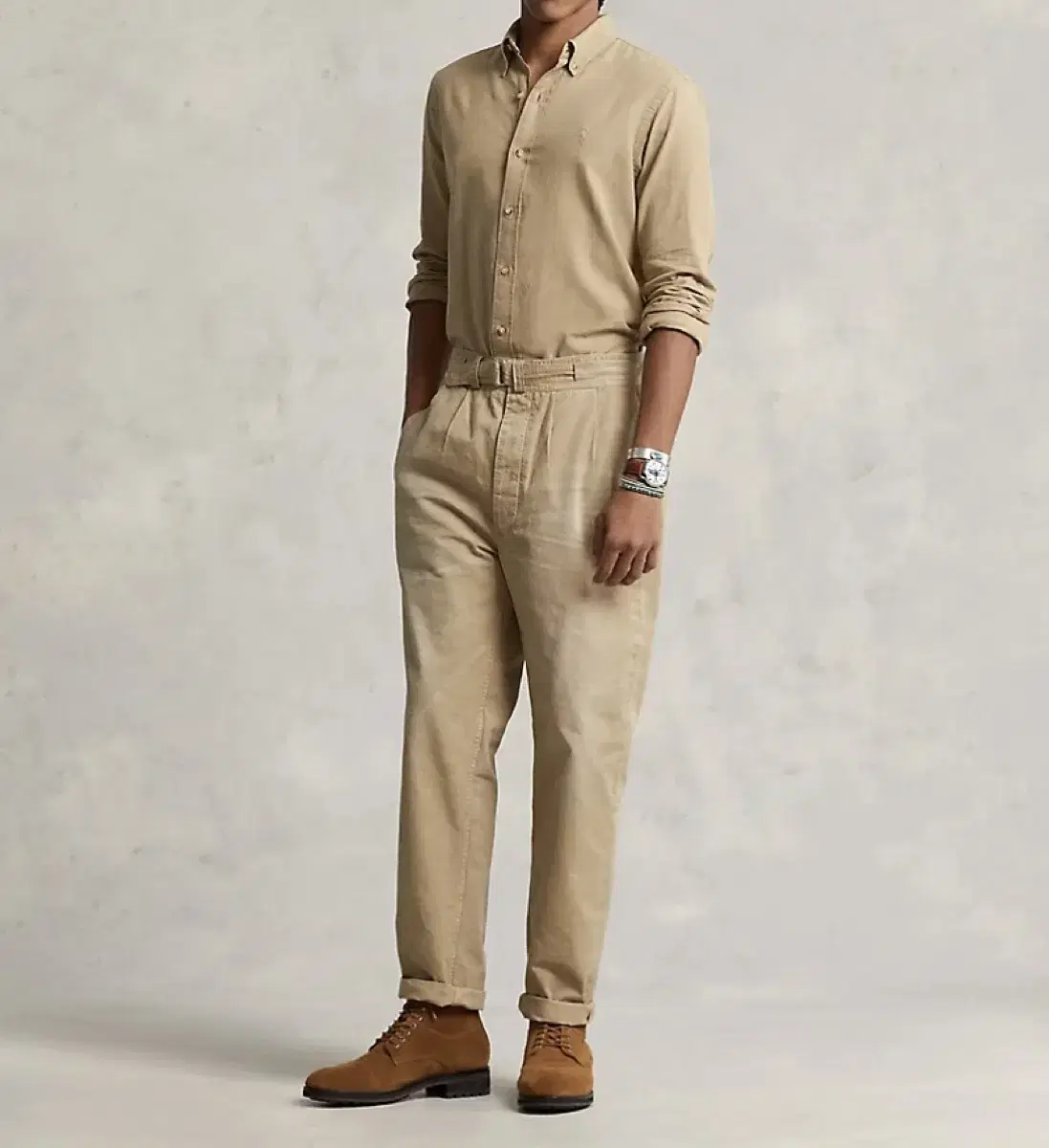 Polo Ralph Lauren Relaxed Fit Pleated Canvas Pants