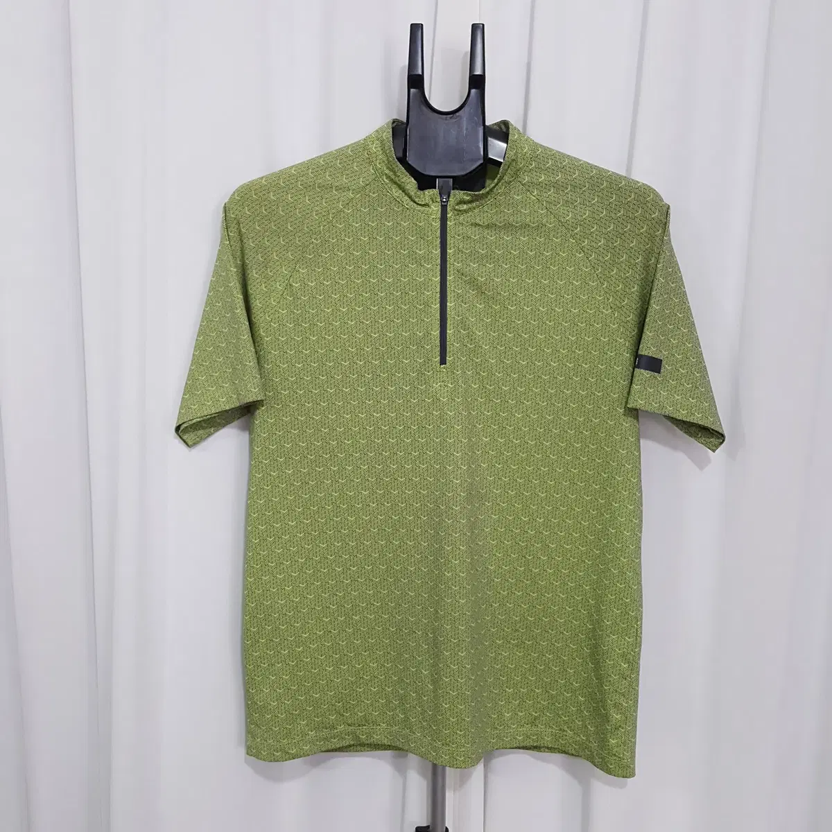 Kolon Functional Vahn Short Sleeve Short Zip-up 100 Size Oilcloth