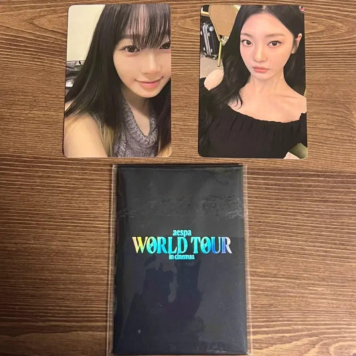 aespa worldtour cinema photocard giselle ningning