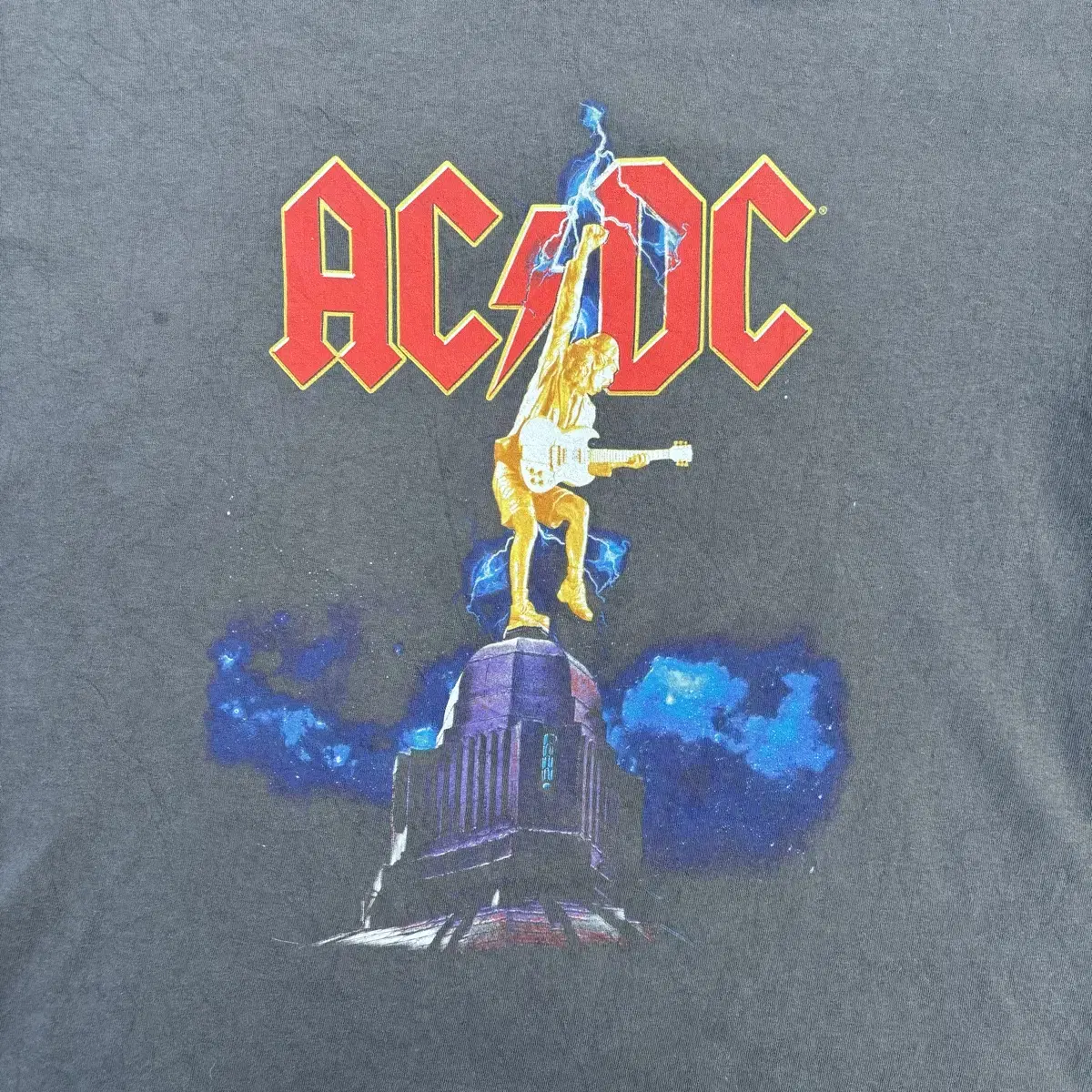 ACDC 빈티지 락밴드 반팔티 XL