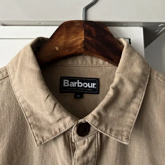 [M]Barbour 바버 클래식 퍼티그 린넨 셔츠