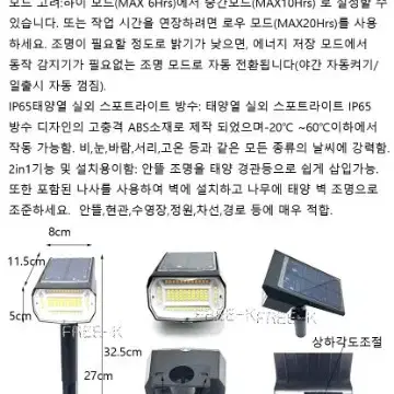 태양열잔디등 태양광잔디등 잔디등 조명 새상품 무료배송