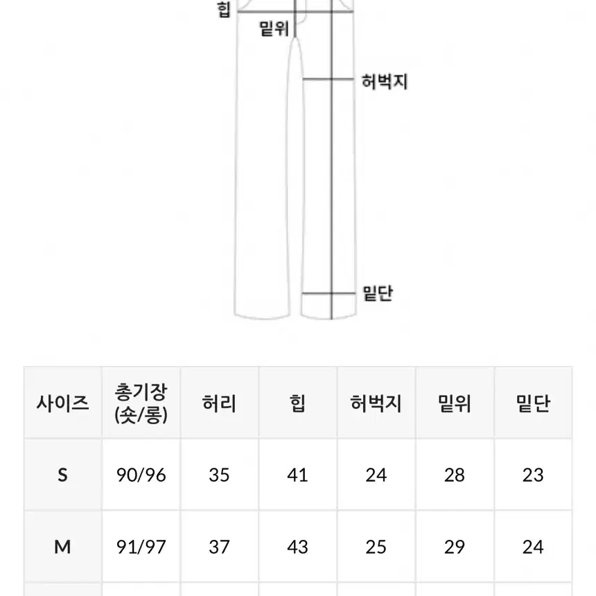 미개봉) 미니뽕 사이드 지퍼 세미부츠컷 슬랙스 차콜 롱 s