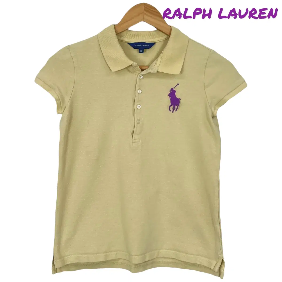 3012 Polo Ralph Lauren Light Yellow bora Short Sleeve Karati