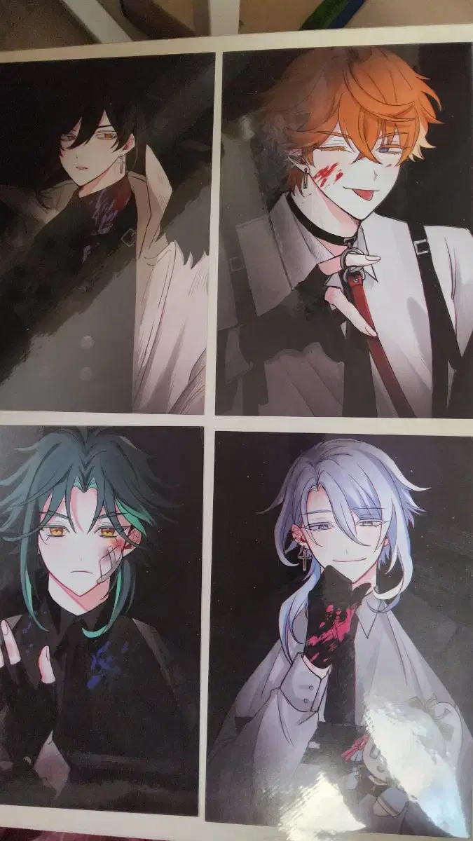 Genshin Impact postcard Dairuke Keia Ayato Soy Palm Tartaglia