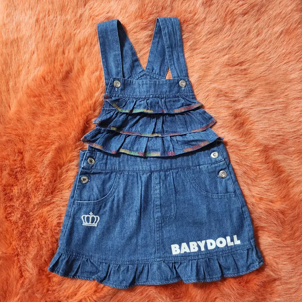 BABYDOLL 베이비돌 멜빵 치마 110