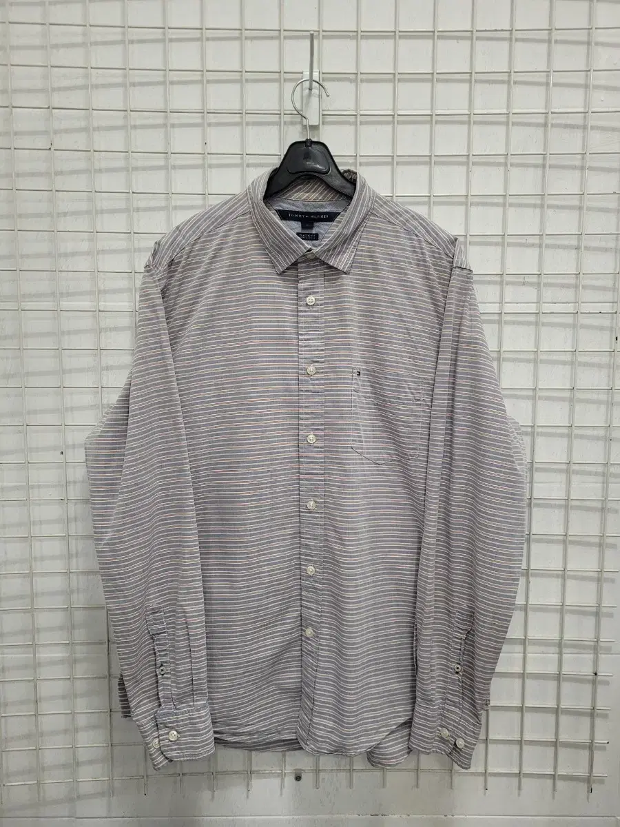 [Tommy Hilfiger] Men's Striped Shirt M 100 Recommended