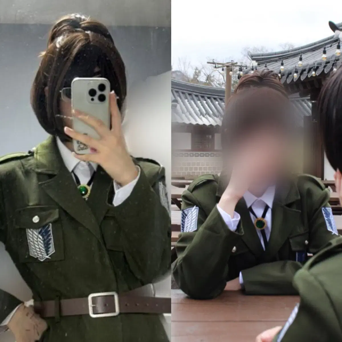 Half-priced Delivery) Attack on Titan Coat Han Ji Joe full set sell (Holly Shop)