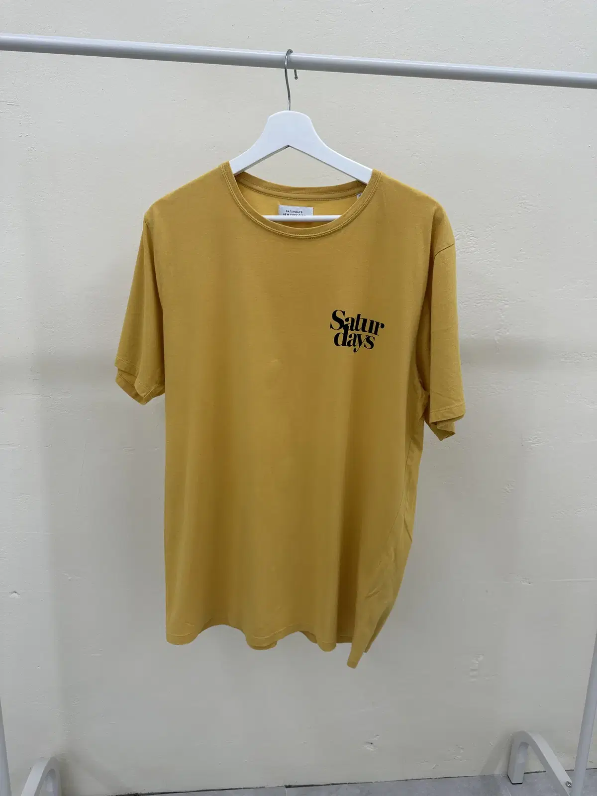 [XL] Saturdays NYC Mustard Vahn Short Sleeve Tee