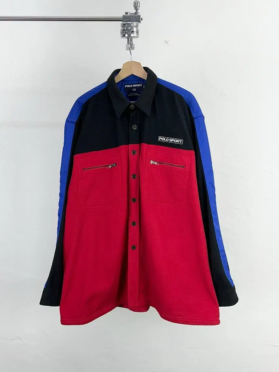 90's Polo Sport Fleece Colorblocked Shirt