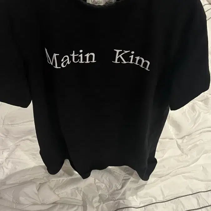 Matin Kim Logo Top Black (free size)