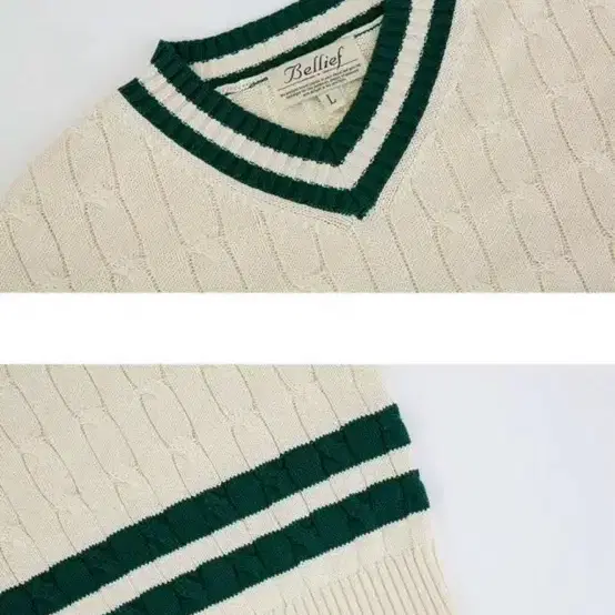 (마지막 가격내림)벨리프 V-neck cable sweater