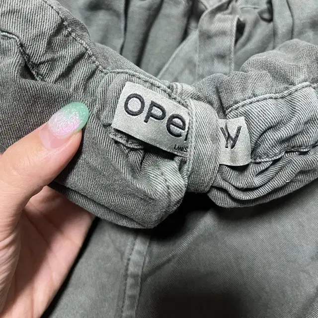 Openyy rolled waist cargo shorts