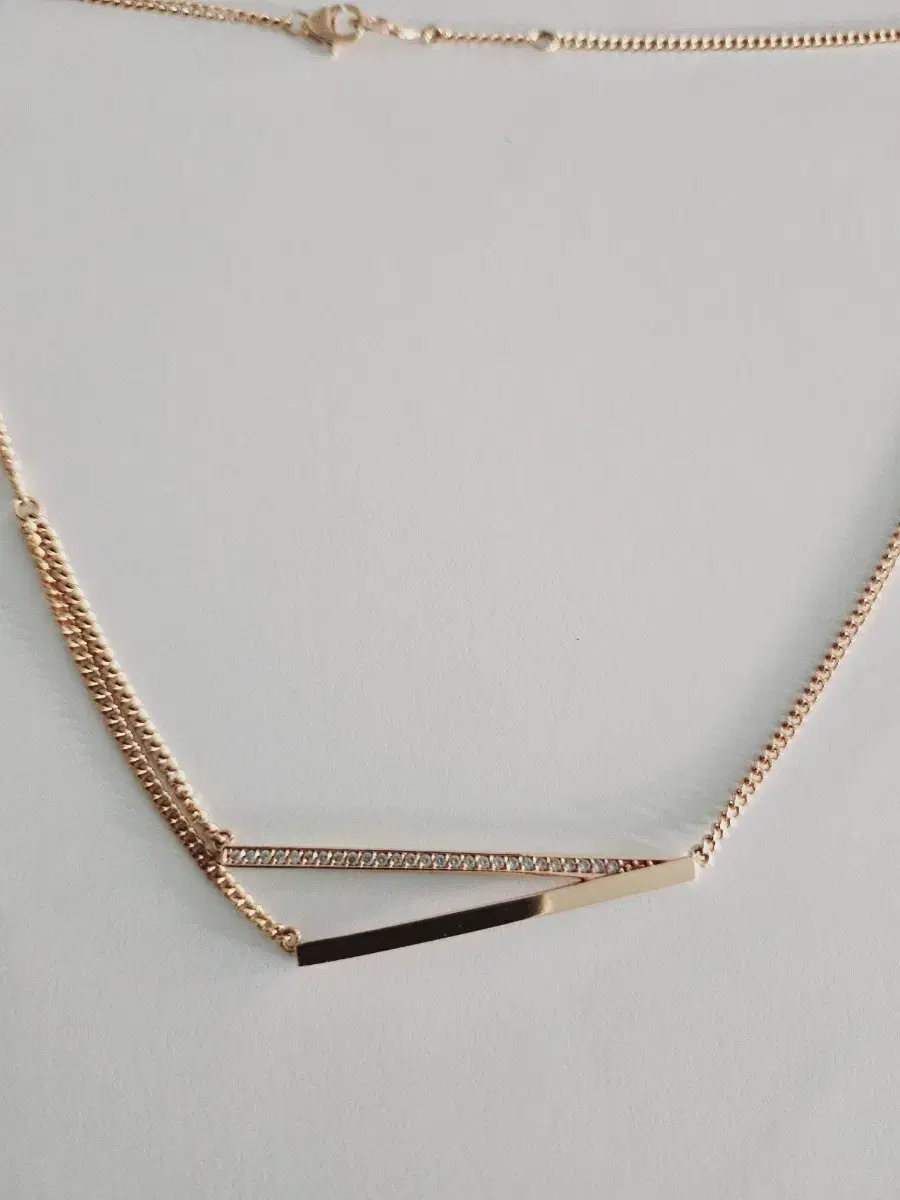 18k rose gold necklace 40cm