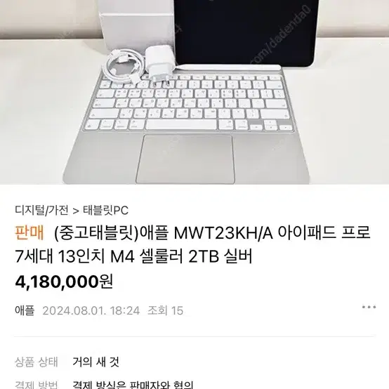 아이패드 프로 13 m4 뭔가 사짜 냄새가 나네요