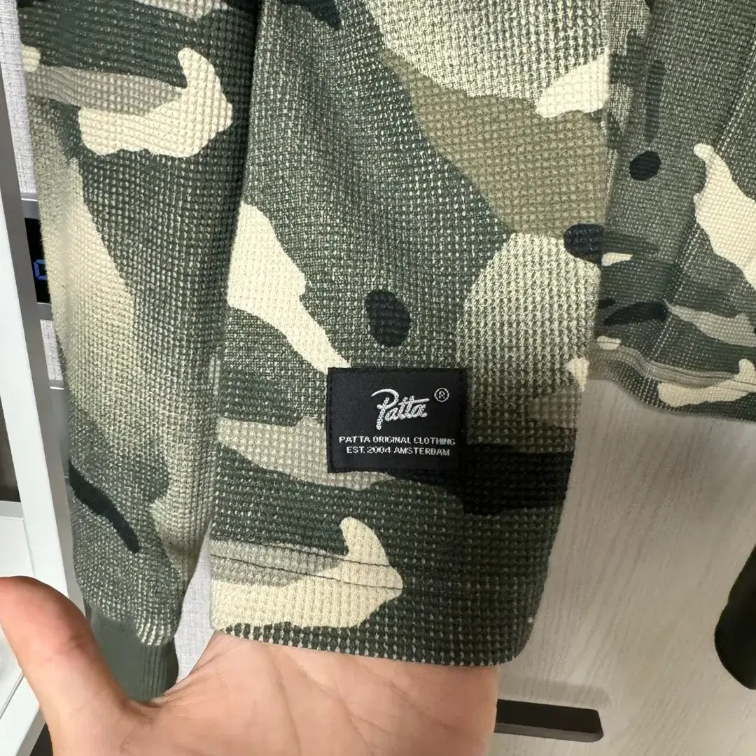 (XS)PATTA 스프레이 카모 써멀 롱슬리브