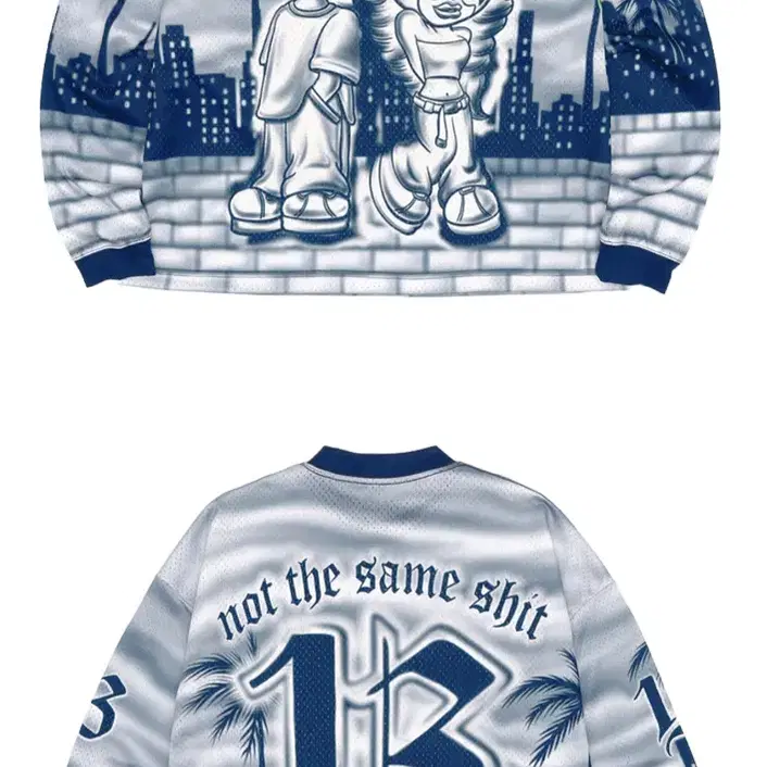 Badee Chicano Love Mesh Long Sleeve Navy