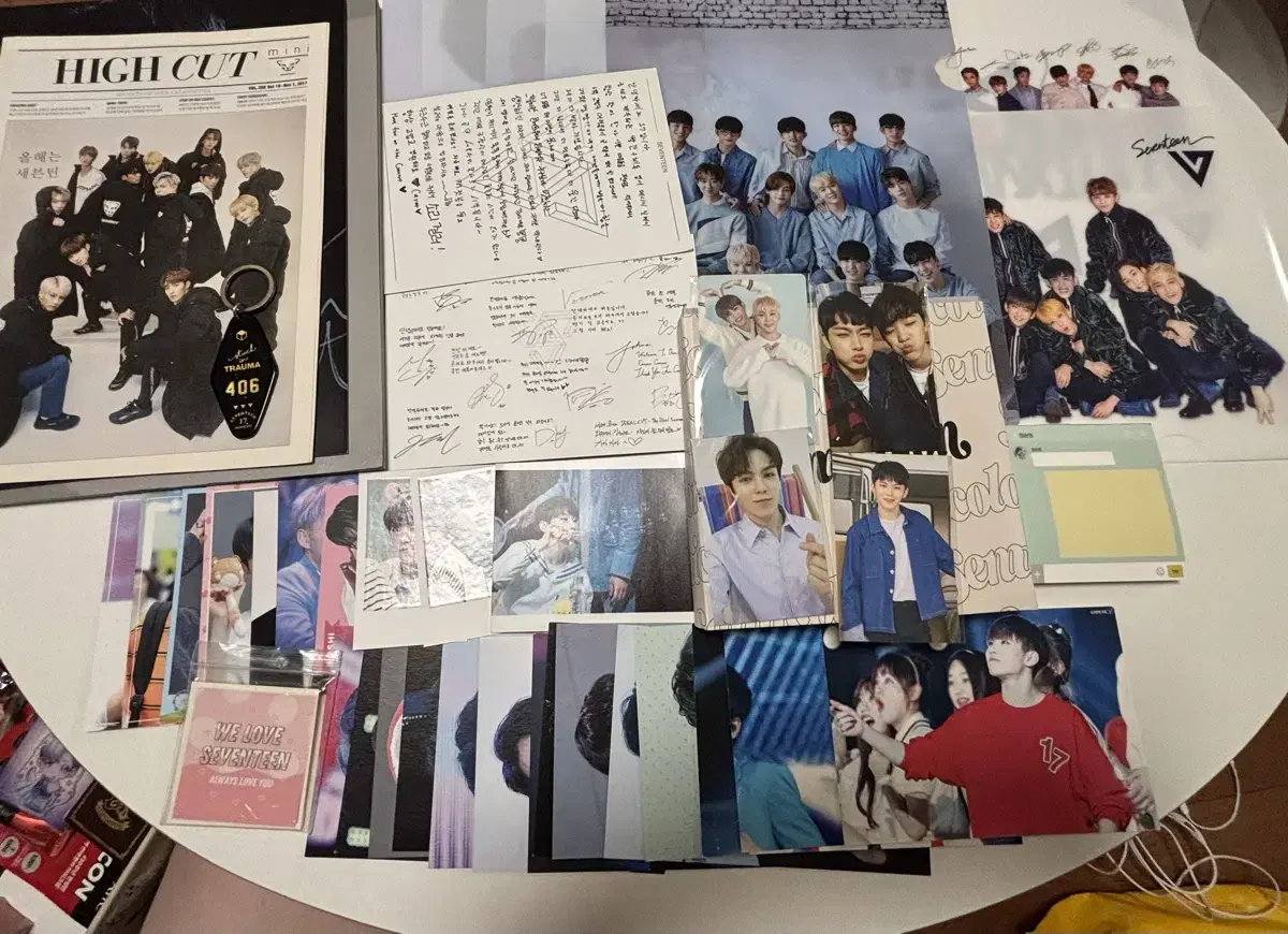 All Seventeen Goods wuchiwa Official photocard album Magazine Carat File Postcard