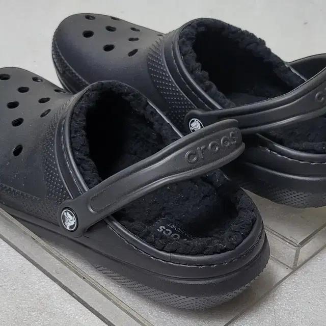 [새상품] 크록스 CROCS 기모 방한 슬리퍼 남성용 275~280